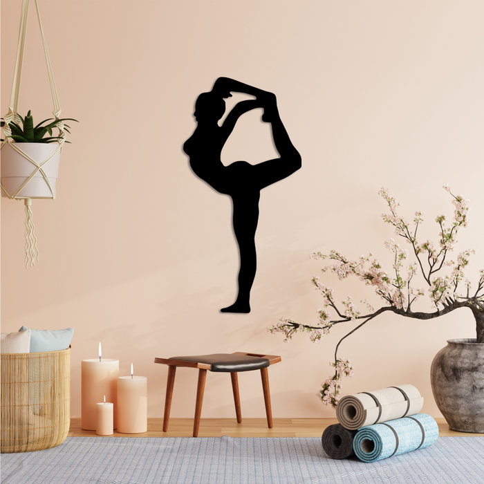 Wallity Yoga 18 Escultura de pared negra Wallity Yoga 18 Escultura de pared negra